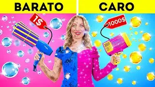 ¡PRUEBA DE GADGETS BARATOS Y CAROS || Rich VS Poor Student by 123 GO! FOOD