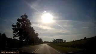 Jedziemy autem z Burkatowa do Strzelec Opolskich 09 08 2024 r