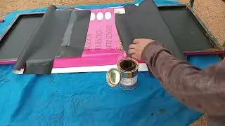 Cómo tensar lona a cartel doble faz #diy