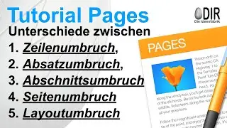 Mac Tutorial Pages: Seitenumbruch, Abschnittsumbruch, Zeilenumbuch, Absatzumbruch, Layoutumbruch