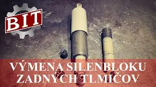 JAWA-ČZ: Replacing the silenblok of the rear shock absorbers