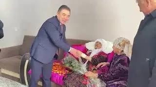 ШАҺАРДЫҢ 101 ЖАСТАҒЫ ТҰРҒЫНЫН МЕРЕКЕМЕН ҚҰТТЫҚТАДЫ