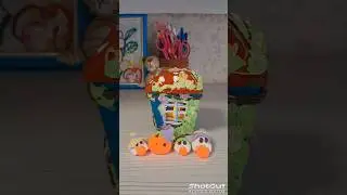 Милые приведения из пластилина и домик гриб 🍄🏠🏡🎃👻🍬