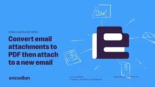 Convert email attachments to PDF then attach to a new email