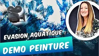 🌈 Création hypnotique - Evasion aquatique 2 : démo peinture fluide par SABCREATIONS
