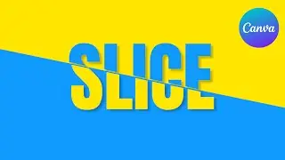 How to create SLICED TEXT Effect in Canva
