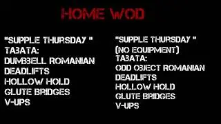 200507 Home WOD