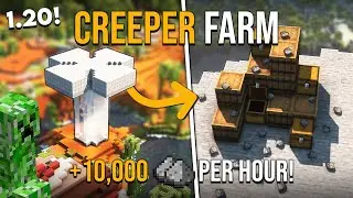 Minecraft Creeper Farm 1.21 - New Mechanic - 10,000+ Per Hour!