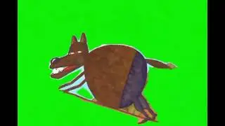 Толстый, волк, бежит футаж