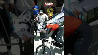 Amazing slow motion stair gapping at Redbull Comuna 13 #downhillcompetition #extremesports