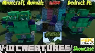 MoCreatures Addon Update Green Ogre Animal Showcase 4k 60fps Minecraft Bedrock PE Animals Ep180
