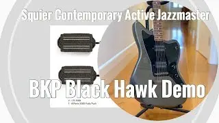 Squier Jazzmaster BKP Black Hawk Demo