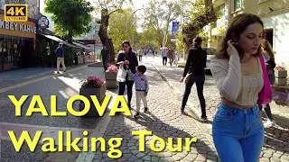 Yalova Walking Tour 4K UHD 50fps | Yalova city center walk 2023