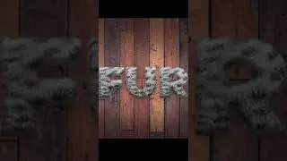 How to make Fur Text Effect using Adobe Photoshop CC 2020