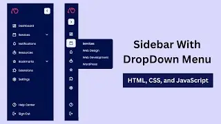 Build a Fully Responsive Sidebar with Dropdown Menu – HTML, CSS and JavaScript | Free Source Code