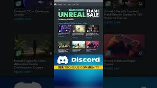 UE5 KURSE DEAL - Der Gamescom Unreal Engine Flash Sale #shorts