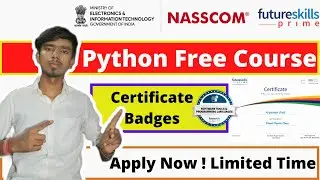Python Free Course | Futureskills Prime Course | Free Certificate | Python Certification