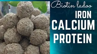 Biotin,protein,calcium,iron rich ladoos / post workout snacks /hair & skin  supplement #MPswans