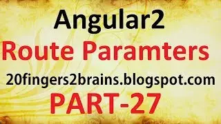 Angular2 - Passing and reading parameter to route