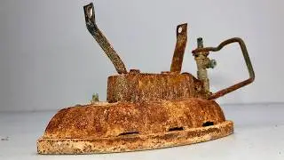 Vintage Extremely Rusty LPG GAS IRON Restoration