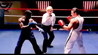 VAN DAMME vs Peter "Sugarfoot" Cunningham (1985) - Movie Fight Scene (HD)