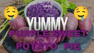 This Purple Sweet Potato Pie is a Must-Try!😍| #Bakingfromscratch #Pierecipe