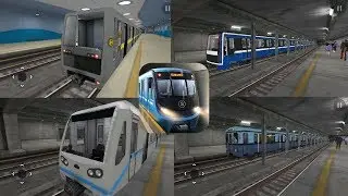 Парад поездов метро в игре 