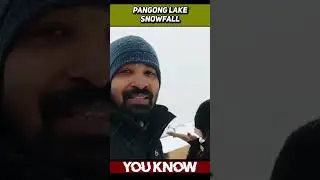 Snow Fall Pangong Lake