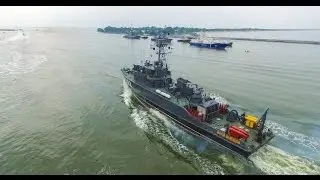 Репетиция парада в честь дня ВМФ России - 2016. I Cam Fly - аэросъемка в Калининграде.