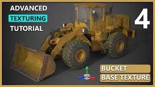 Advanced Texturing in Substance Painter Front Loader | Bucket creation | PART 4 | Center Pivot