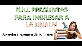 ADMISIÓN AGRARIA LA MOLINA UNALM