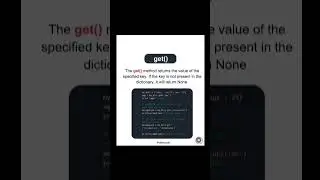 Python Dictionary Methods 