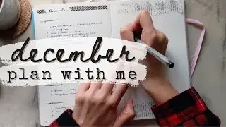 planning for a quiet december | minimalist bullet journal setup ☃️📖 #planwithme