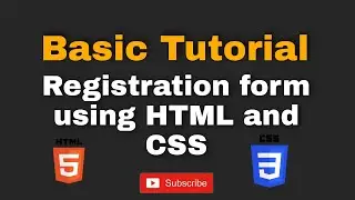 html me Registration form kaise banaye in Hindi || Registration form using HTML and CSS,