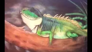 Рисуем ящерицу.