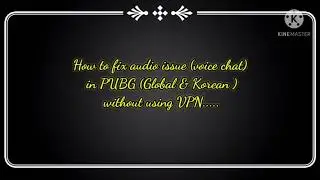 How to fix voice chat issue in PUBG without using VPN | Korean & Global | YTG !!!!