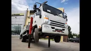 JAC N120 эвакуатор с КМУ Unic 344H