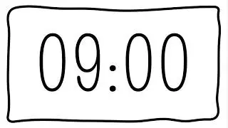 9 Minute Timer (No Music, Alarm at the End)