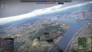 War Thunder. МиГ - 17 первый бой, полный сток, 2 фрага.