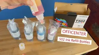 OFFICENTER 502 Ink Refill Bottles spillproof & large capacity 
