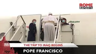 Pope Francis leaves Rome to start a four-day trip to Iraq