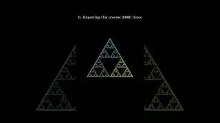 Let's play chaos game with a triangle | Sierpiński triangle #SOME3