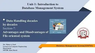 Advantages and Disadvantages of File Oriented System | Unit-1 | Lecture-5