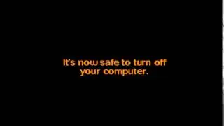It's not safe to turn off your computer..