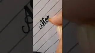 how to write using cut marker in English tutorial ✅ #handwriting #art #english #name #calligraphy
