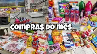COMPRAS DO MÊS NO SUPERMERCADO✨🛒|Juliana Borba