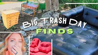 BIG TRASH DAY FINDS Putting Junk In My Trunk!