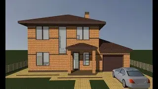 Проект дома - 3D визуализация