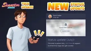 NEW STATUS UPDATE (JULY) - Summertime Saga (Tech Update) - News 📰 (Part 6)