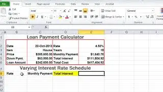Microsoft Excel: How to Enter Data Table Title and Column Titles